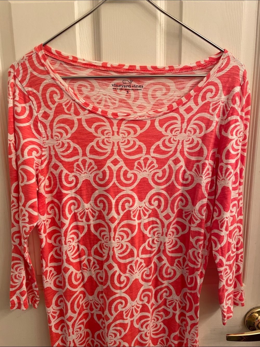 Vineyard Vines 3/4 sleeve t-shirt Cotton blend dress - Picture 7 of 8